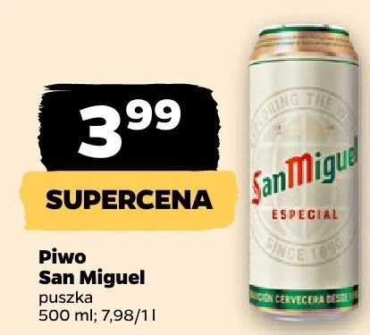 Piwo San Miguel promocja w Netto