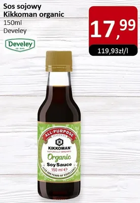 Sos sojowy Kikkoman organic Develey promocja w Market Point
