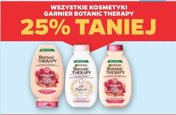 Wszystkie kosmetyki Garnier Botanic Therapy -25% promocja w Netto