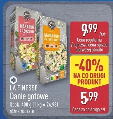 Danie gotowe różne rodzaje Fit Finesse promocja w Aldi