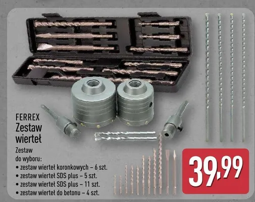 Zestaw wierteł hss Kreator promocja w Aldi