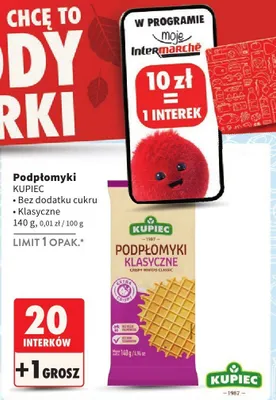 Podpłomyki dodatku cukru promocja w Intermarche
