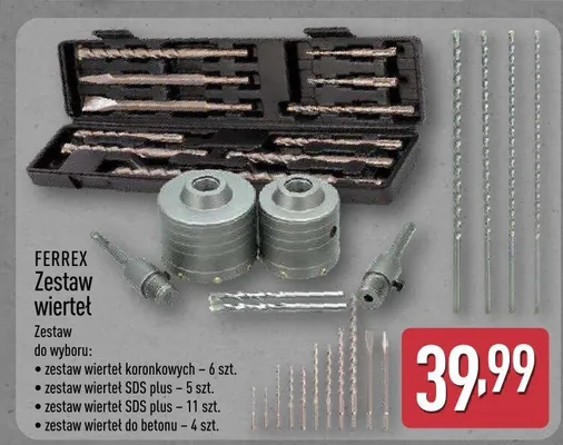 Zestaw wierteł hss Kreator promocja w Aldi