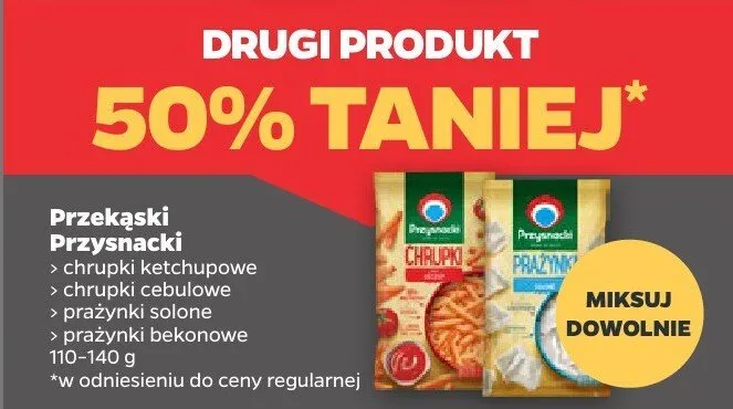 Przekąski (różne rodzaje) promocja w Netto