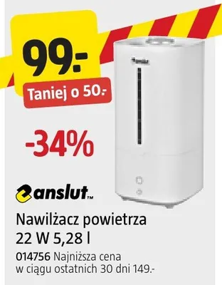 Nawilżacz powietrza 22 W 5,28 l anslut promocja w Jula