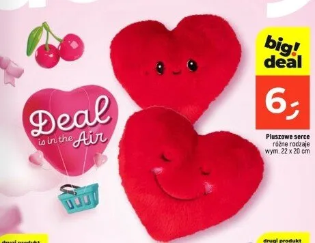 Pluszowe serce różne rodzaje promocja w Dealz