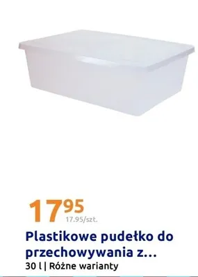 Plastikowe pudełko do przechowywania 30 l, różne warianty promocja w Action