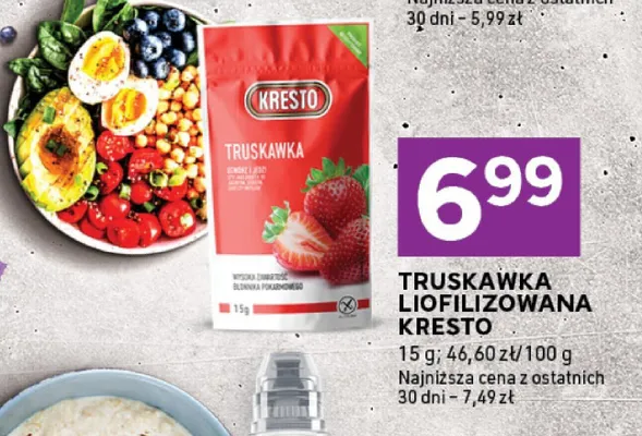 Truskawka liofilizowana Kresto promocja w Stokrotka