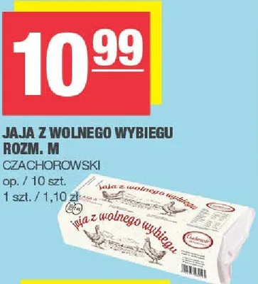 Jaja z wolnego wybiegu Czachorowski rozmiar M promocja w SPAR