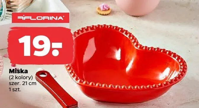Miska Florina 2 kolory szer. 21 cm promocja w Netto