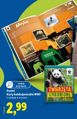Album na naklejki Panini Zwierzęta Chronione WWF promocja w Lidl