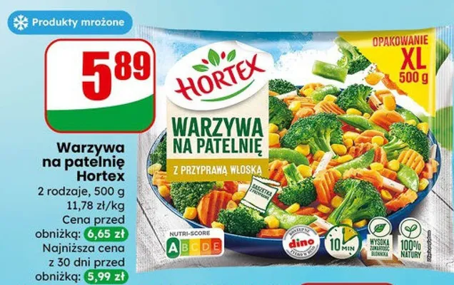 Warzywa na patelnię  promocja w Dino