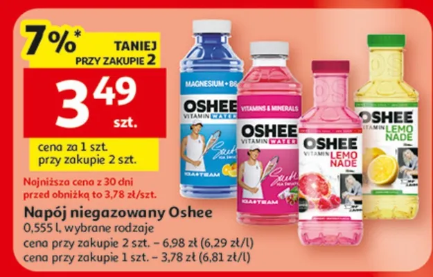 Napój niegazowany Oshee promocja w Auchan