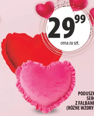 Poduszka serce z falbanką Arhelan promocja w Arhelan