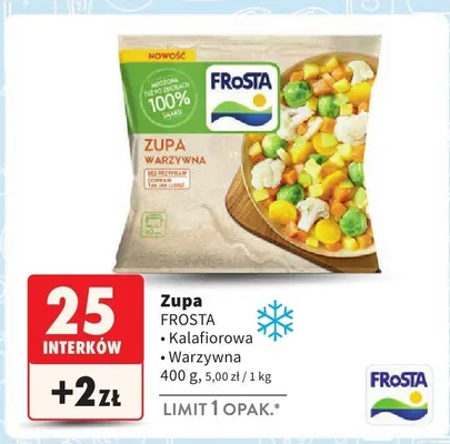 Zupa warzywna Kalafiorowa Frosta promocja w Intermarche