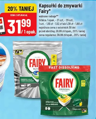 Kapsułki do zmywarki Fairy promocja