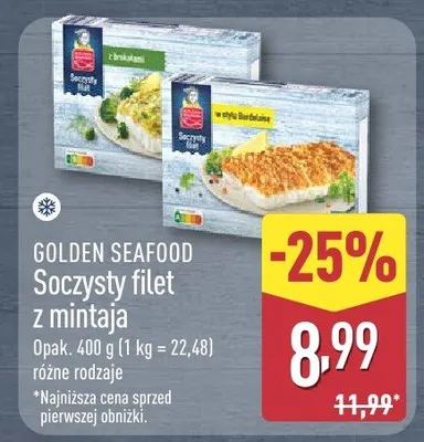 Soczyste filet z mintaja Golden Seafood promocja w Aldi