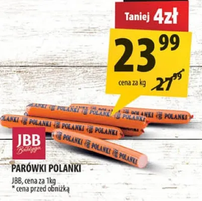 Parówki polanki Jbb bałdyga promocja w Arhelan