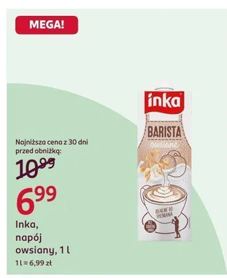 Napój owsiany 1 l promocja w Rossmann
