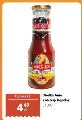 Ketchup łagodny promocja w Biedronka