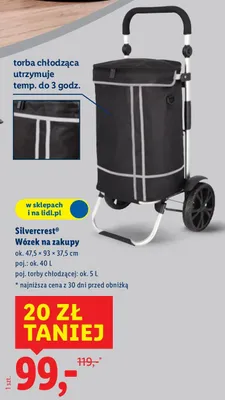 Wózek na zakupy promocja w Lidl