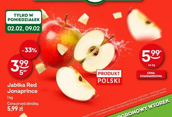 Jabłka Red Jonaprince Żabka promocja w Żabka