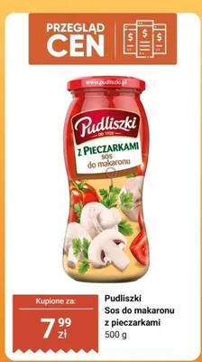 Sos do makaronu z pieczarkami promocja w Biedronka
