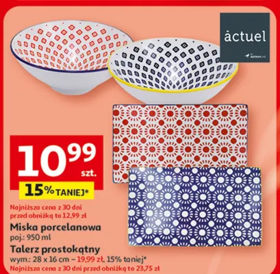 Miska porcelanowa poj. 950 ml Actuel promocja w Auchan