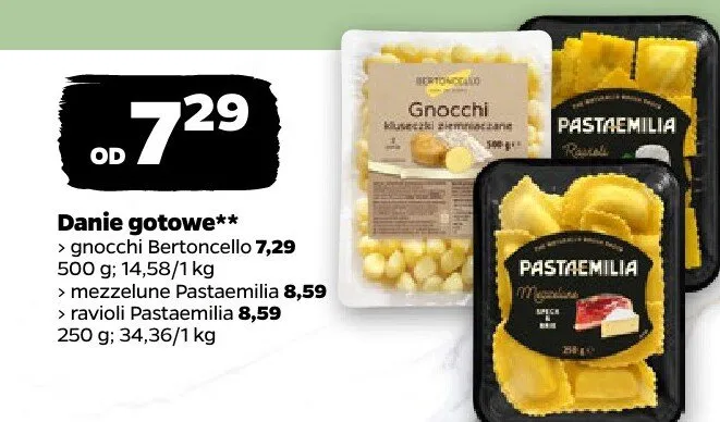 Danie gotowe ravioli Pastiemilia promocja w Netto