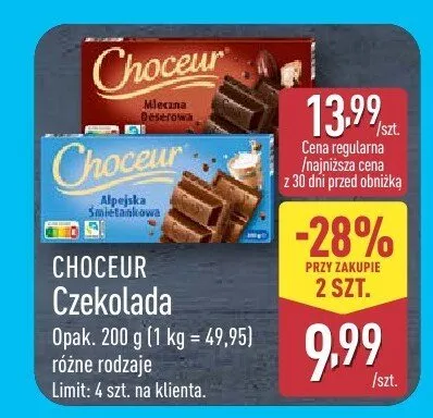 Czekolada promocja w Aldi