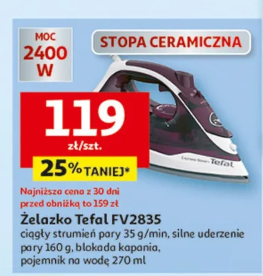 Żelazko Tefal FV2835 promocja