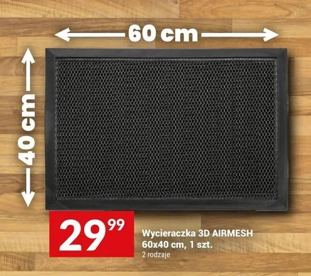 Wycieraczka 3D AIRMESH 60x40 cm promocja w Twój Market
