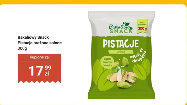 Pistacje prażone solone promocja w Dino