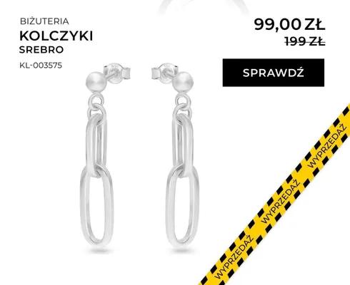 Kolczyki srebrne promocja w Briju