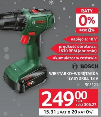 Wiertarko-wkrętarka EASYDRILL 18 V BOSCH promocja w Selgros