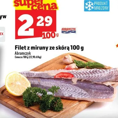 Filet z miruny ze skórą Abramczyk 100 g promocja w TOPAZ