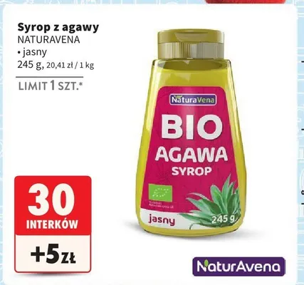 Syrop z agawy jasny promocja w Intermarche