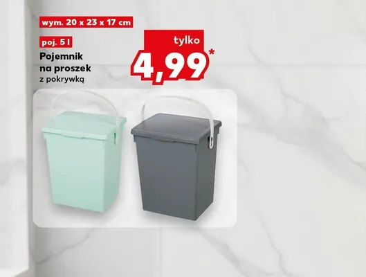 Pojemnik na proszek z pokrywką Kaufland promocja w Kaufland