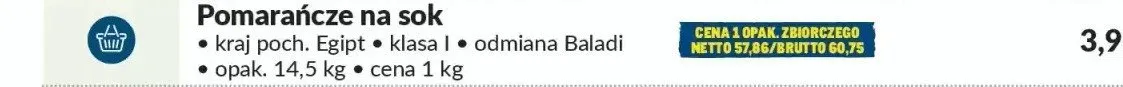 Pomarańcze promocja w Makro