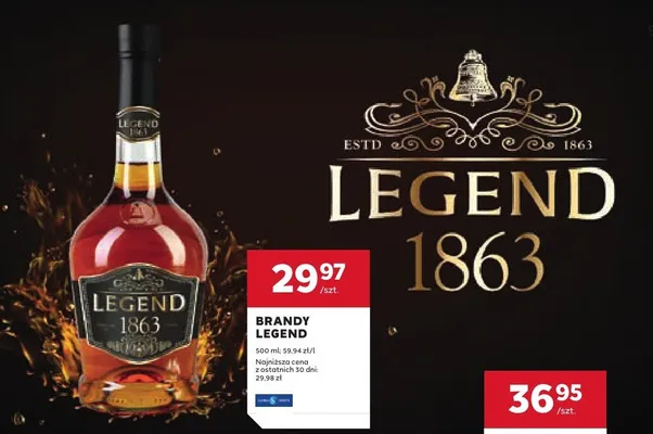 Brandy Legend 1863 promocja w Stokrotka