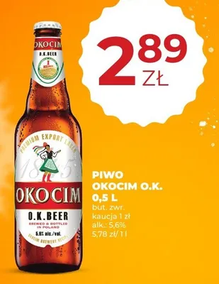 Piwo promocja w Duży Ben