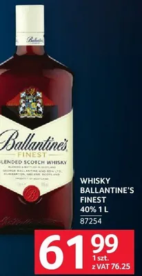 Whisky Ballantine's finest promocja w Selgros