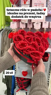 Sztuczne róże w pudełku promocja w Pepco