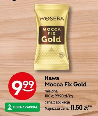 Kawa Mocca Fix Gold mielona Woseba promocja w Żabka