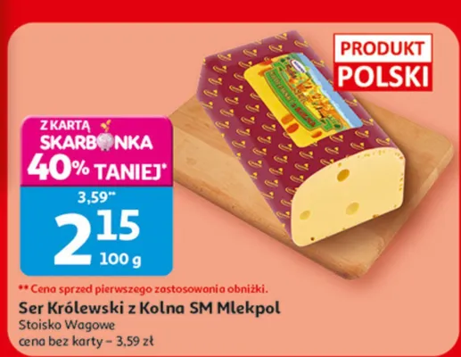 Ser Królewski z Kolna SM Mlekpol Stoisko Wagowe promocja