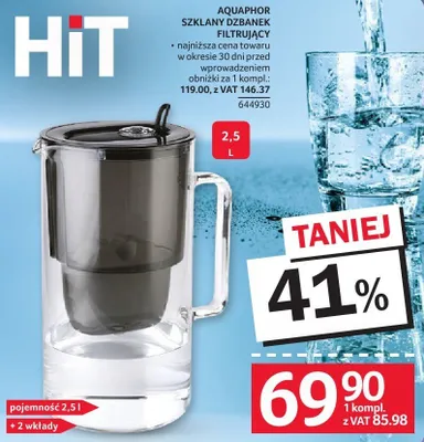 Dzbanek filtrujący Aquaphor 2,5L promocja w Selgros