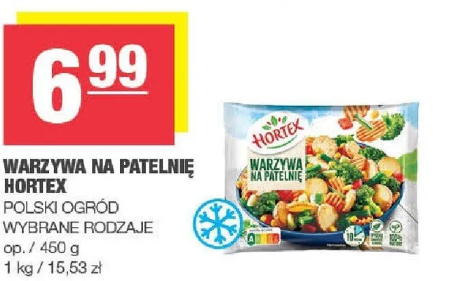 Warzywa na patelnię Hortex Polski Ogród wybrane rodzaje promocja w SPAR