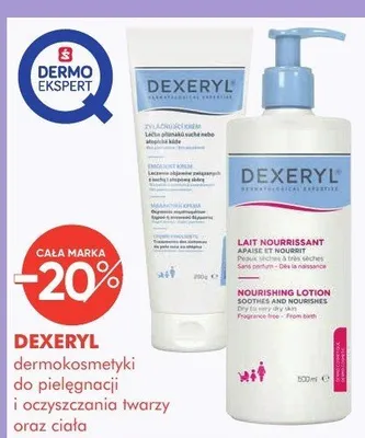 Dermokosmetyki DEXERYL do pielęgnacji i oczyszczania twarzy oraz ciała promocja w Super-Pharm