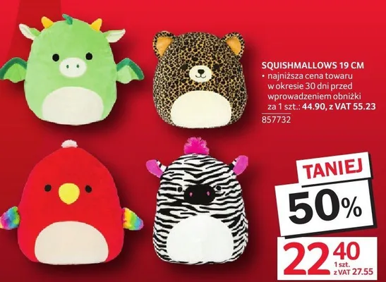Squishmallows 19 cm promocja w Selgros