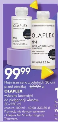 Wybrane kosmetyki Olaplex promocja w Super-Pharm